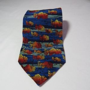 J. GARCIA Fish Silk Tie